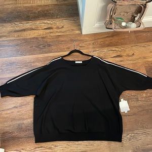 FINAL SALE!!! 5.23 Black sweater with rhinestones detail size 2x. 89th + Madison